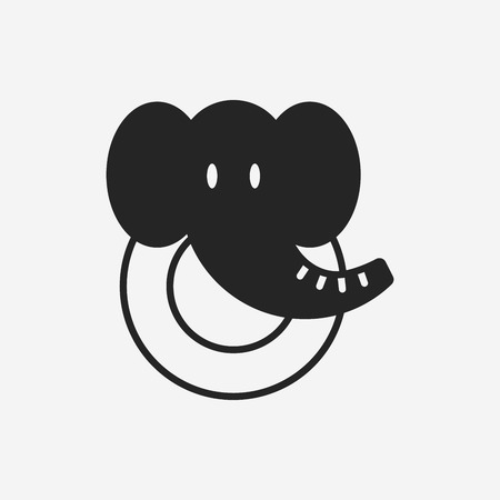 toy elephant iconのイラスト素材