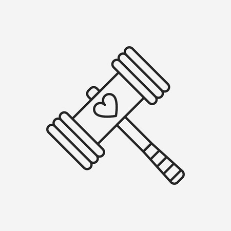 toy hammer iconのイラスト素材