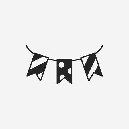 birthday ribbon iconのイラスト素材