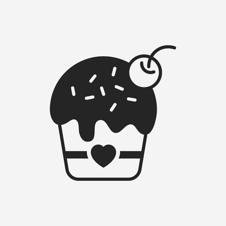 birthday cake iconのイラスト素材