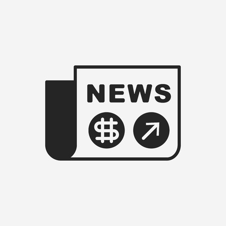 financial NEWS iconのイラスト素材