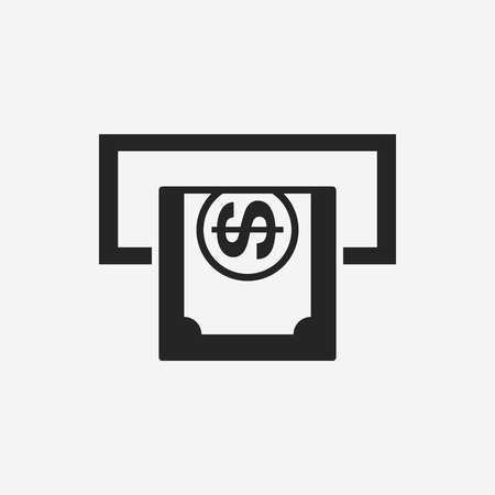financial bank ATM iconのイラスト素材