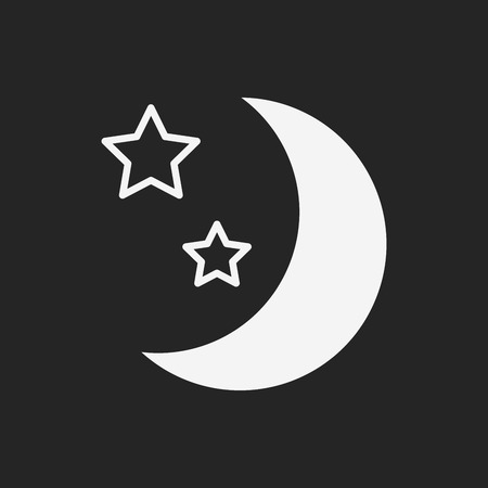 Space moon iconのイラスト素材
