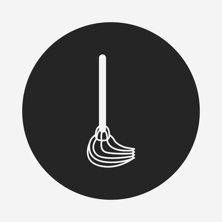 cleaning brush iconのイラスト素材