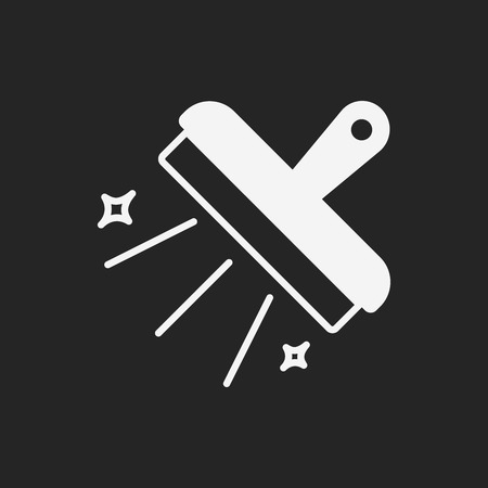 cleaning brush iconのイラスト素材