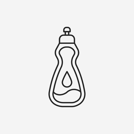 Detergents line iconのイラスト素材