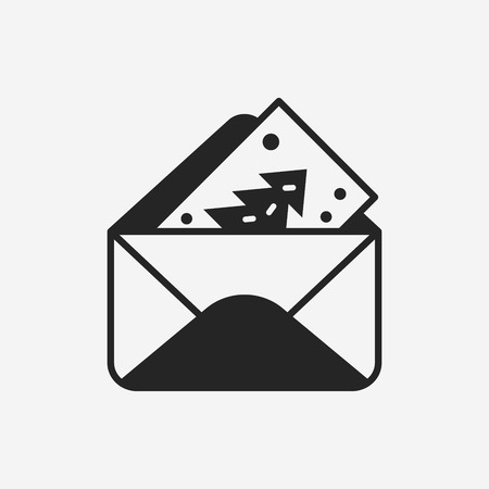 Christmas card iconのイラスト素材