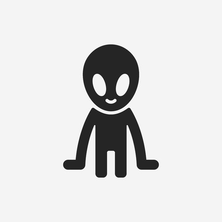 Space Alien iconのイラスト素材