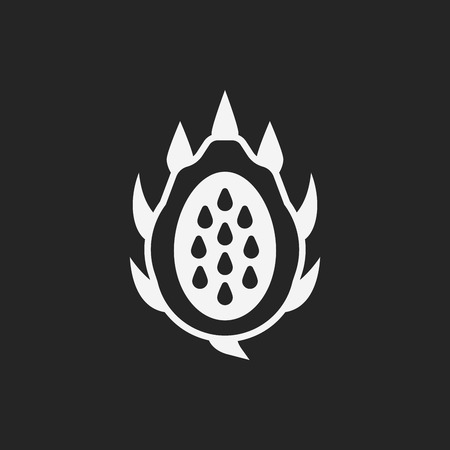 dragon fruits iconのイラスト素材