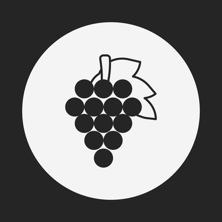 fruits grape iconのイラスト素材