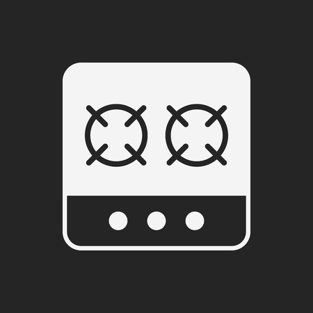 gas stove iconのイラスト素材