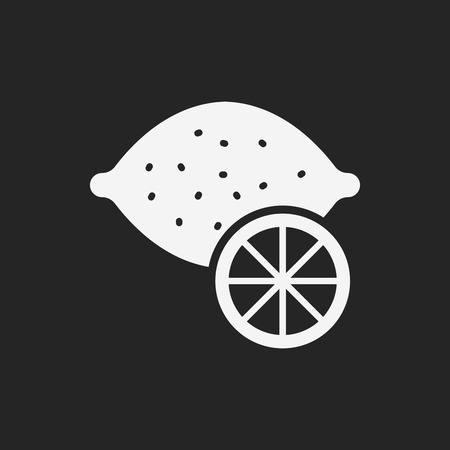 fruits lemon iconのイラスト素材