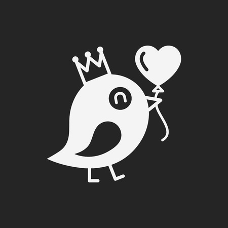 lover birds iconのイラスト素材