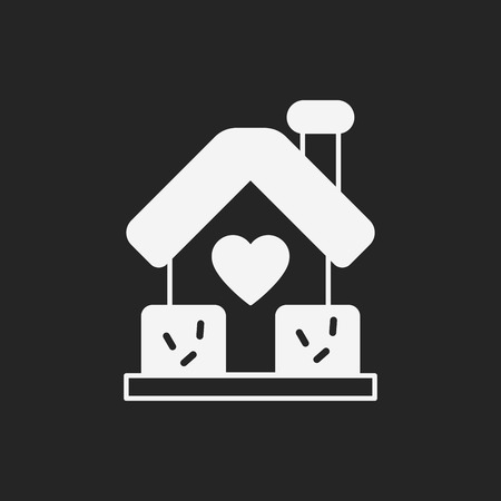 love house iconのイラスト素材