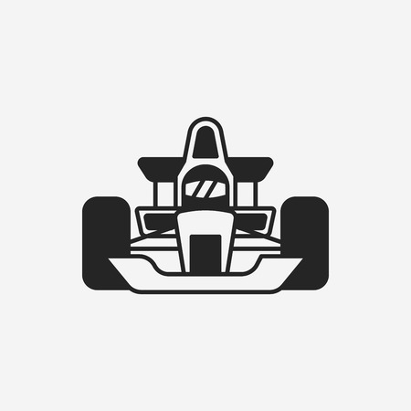 race car iconのイラスト素材
