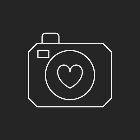 camera line iconのイラスト素材