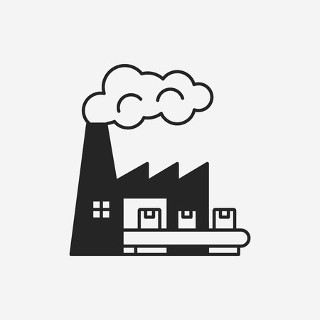 factory iconのイラスト素材
