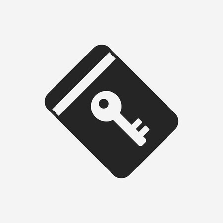 hotel key iconのイラスト素材