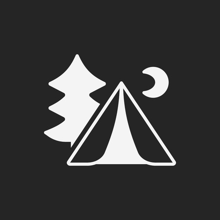 camping tent iconのイラスト素材