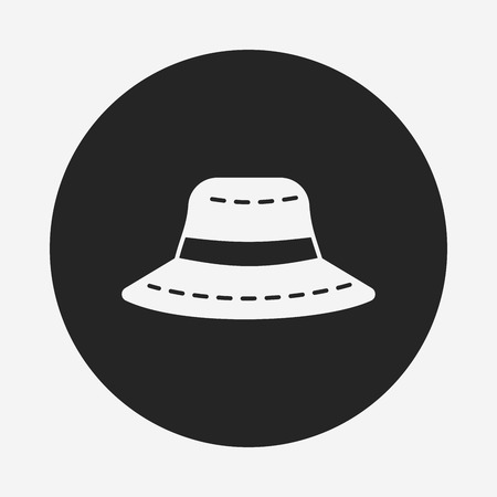 sun hat iconのイラスト素材