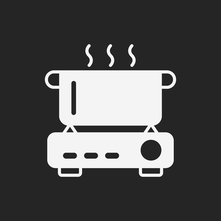 camp pot iconのイラスト素材