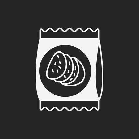 dessert cookie iconのイラスト素材