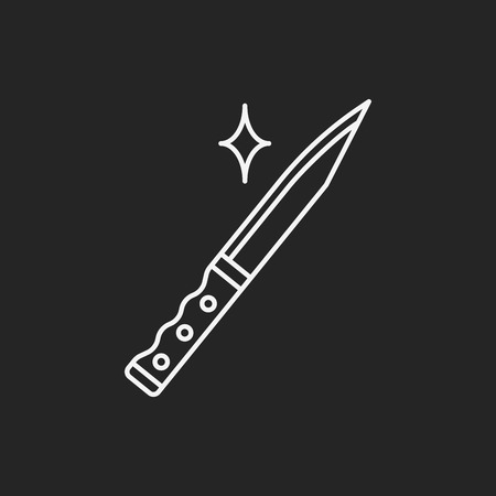 utility knife line iconのイラスト素材