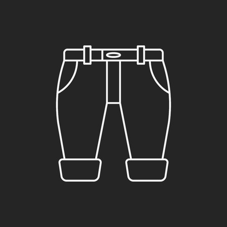 pants line iconのイラスト素材