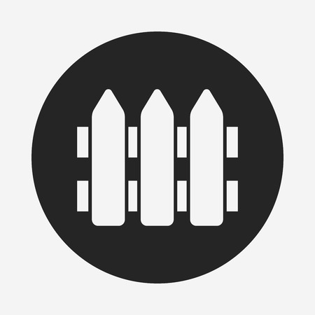 garden fence iconのイラスト素材