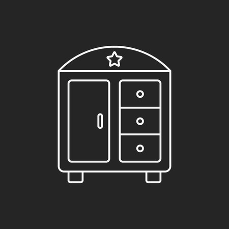 closet line iconのイラスト素材