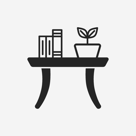 desk table iconのイラスト素材