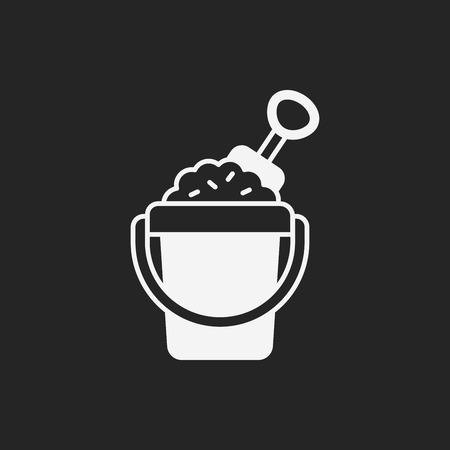 sand bucket iconのイラスト素材
