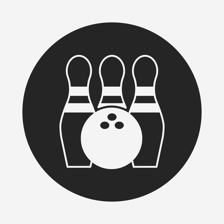 bowling iconのイラスト素材