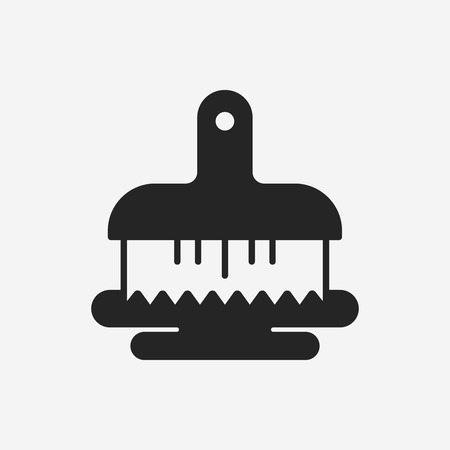 Toilet plunger and brush iconのイラスト素材