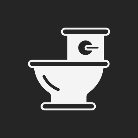 Toilet seat iconのイラスト素材