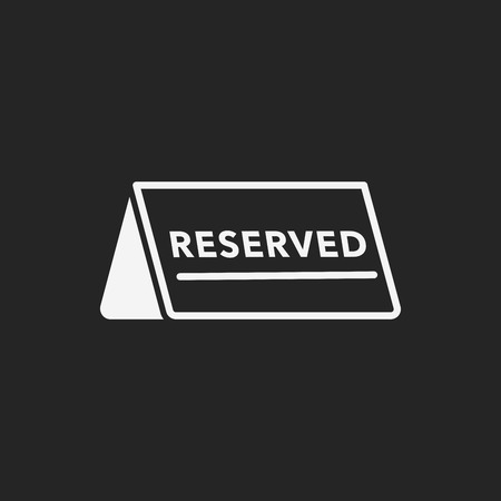 reserved iconのイラスト素材