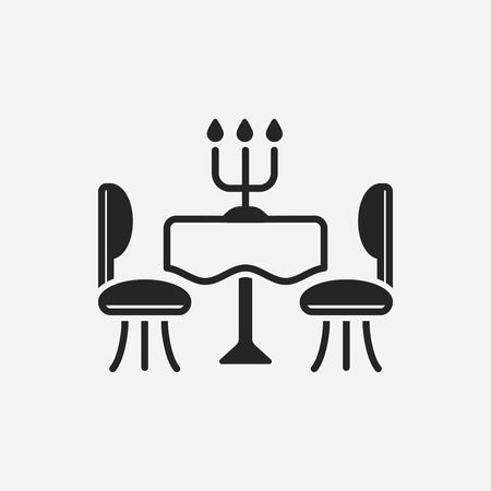 dinner table iconのイラスト素材