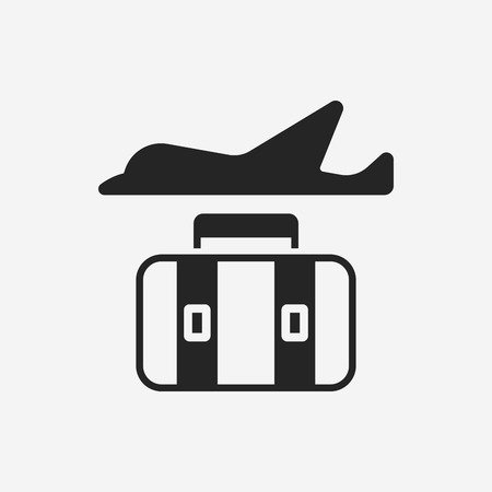 luggage iconのイラスト素材