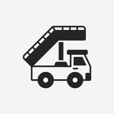 Airport stairs iconのイラスト素材