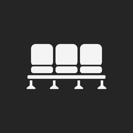 airport seat iconのイラスト素材