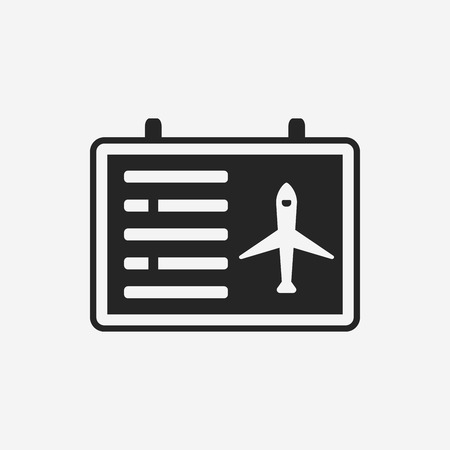 airport information board iconのイラスト素材
