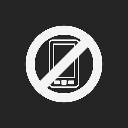no phone iconのイラスト素材