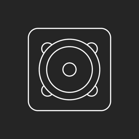 stereo line iconのイラスト素材