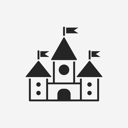 castle iconのイラスト素材