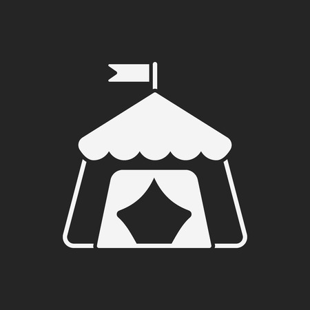 circus tent iconのイラスト素材