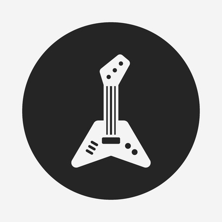 guitar iconのイラスト素材