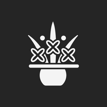 Potted plants iconのイラスト素材