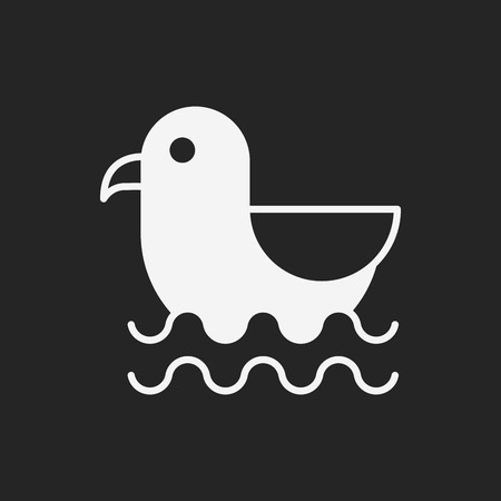 Seagull iconのイラスト素材