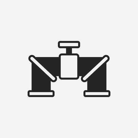 Water pipe iconのイラスト素材