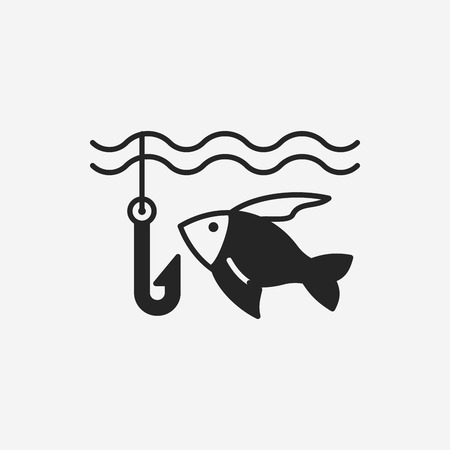 fishing iconのイラスト素材